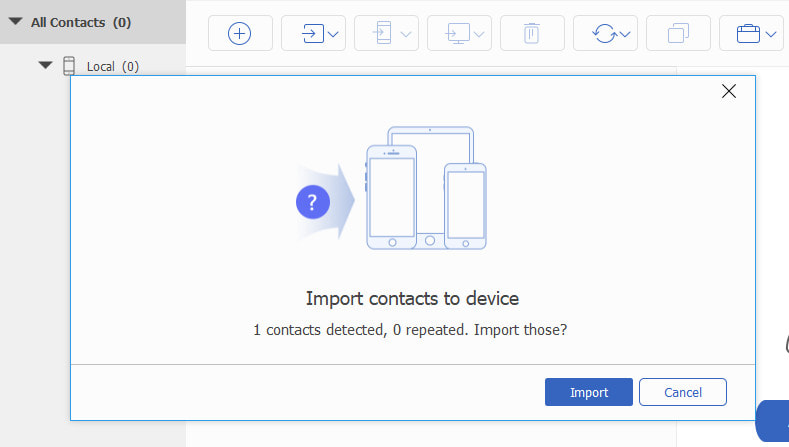 Import Contacts to Device