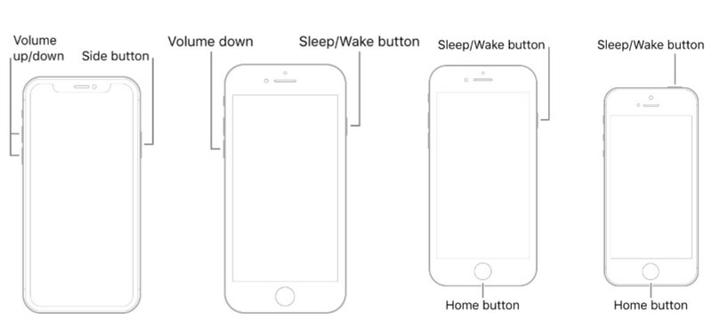 iPhone 型號硬重置