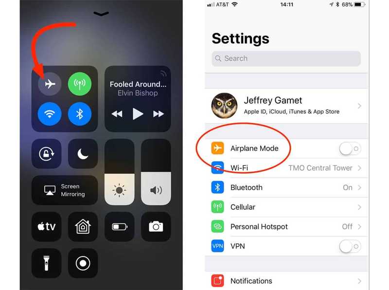 iPhone Not Receiving Texts Airplane Mode