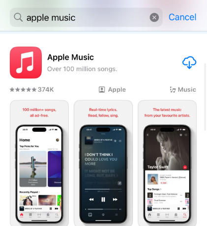 Musik neu installieren