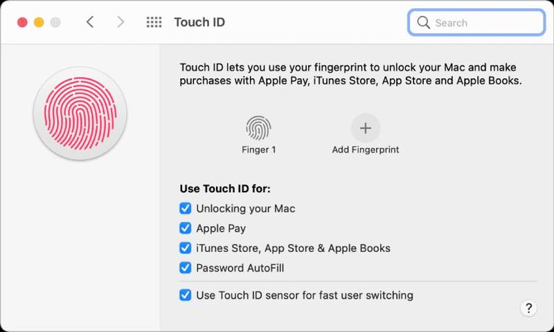 Set Up Touchid Mac