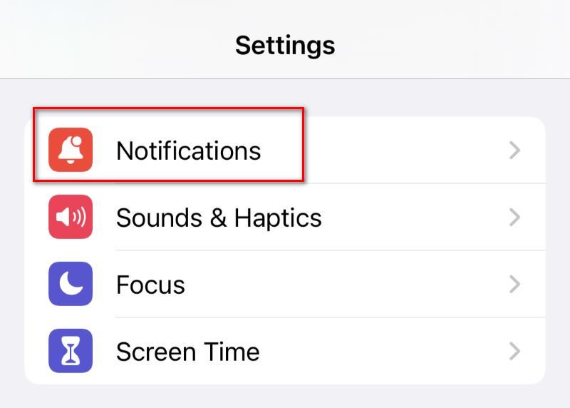 Configurações Notificações