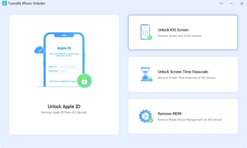 Tuneskit Sblocca Schermo iOS