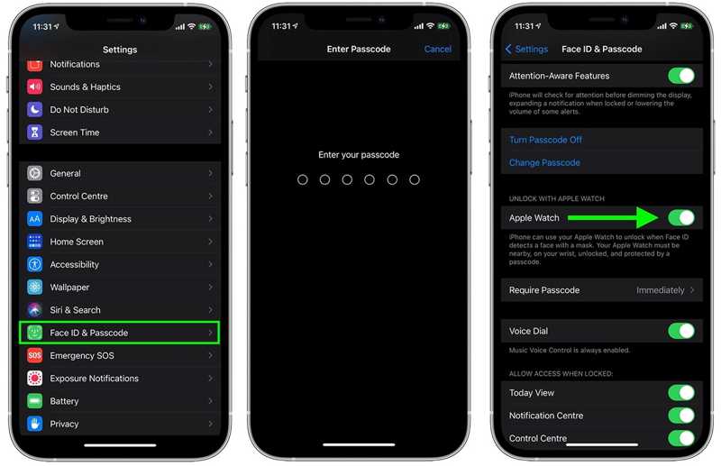 Unlock iPhone Apple Watch