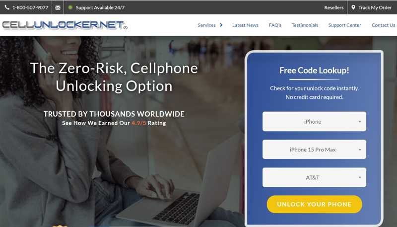 Aplicación Cellunlocker
