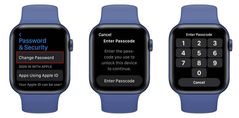 AppleIDのパスワードを変更するApplewatch