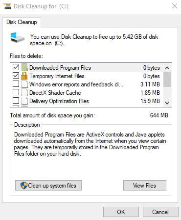 Check Files to Be Cleaned