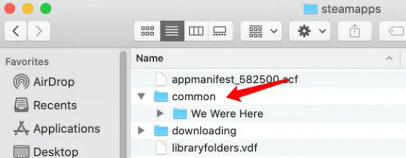 Choose Steamapps Common