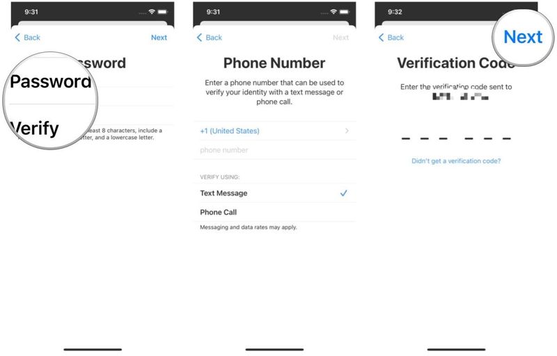 AppleID jelszó létrehozása iPhone-on