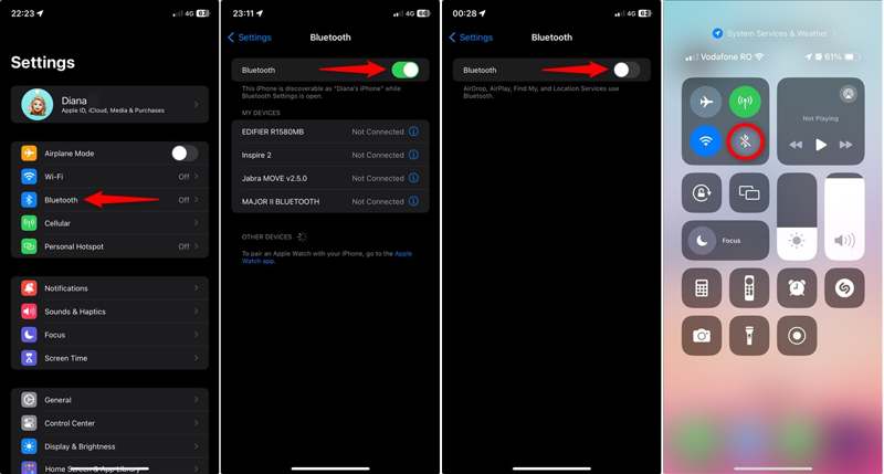 Disable Bluetooth