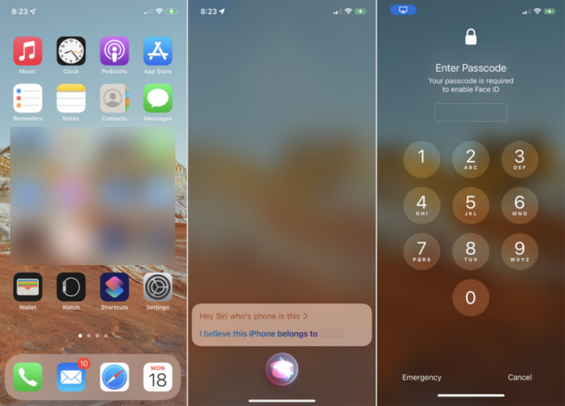 禁用面容 ID Siri