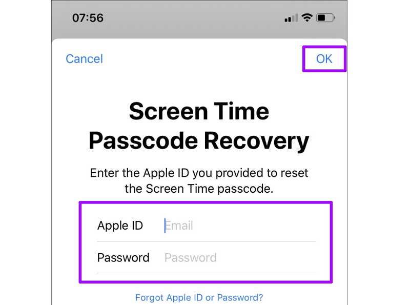 Введите Apple ID