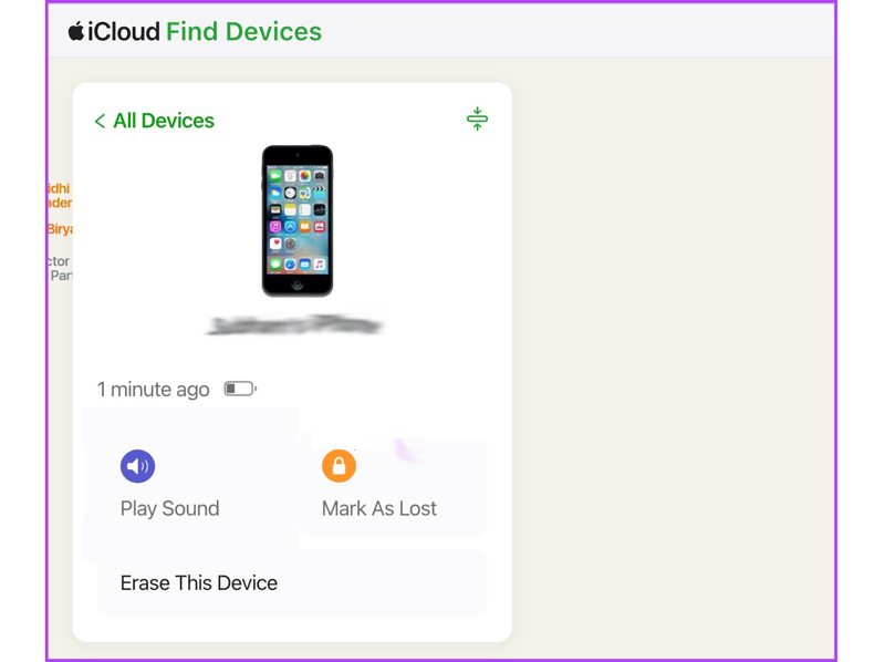 Slett iPod iCloud