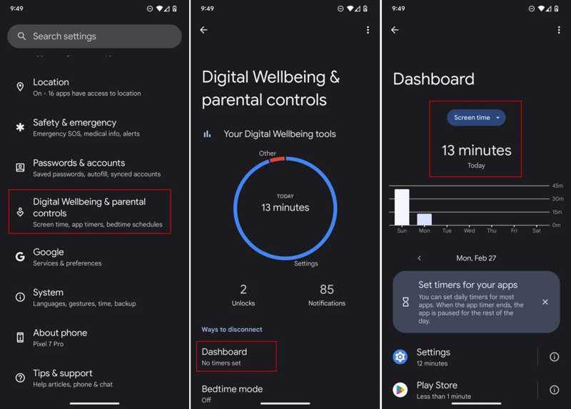 Find Screen Time Android