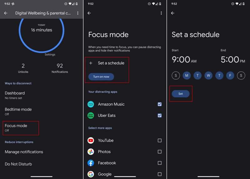 Focus Mode Android