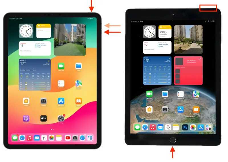 强制重启 iPad