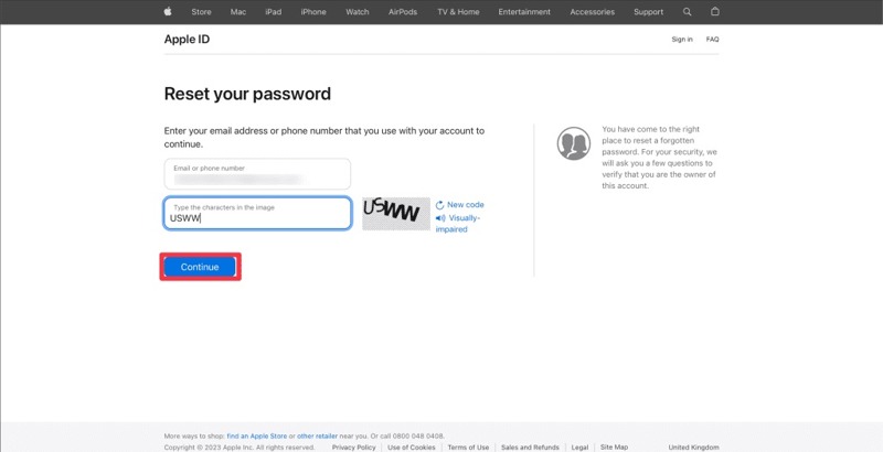 iForgot Web