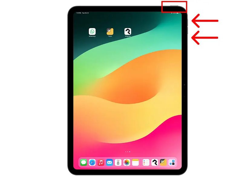 iPhone a iPad se neodemknou, vynucení restartu iPadu