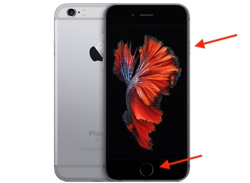 iPhone iPad se neodemkne, vynucení restartu iPhone 6s