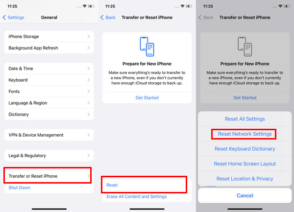 Telefon Sim Yok Diyor iPhone Ağ Ayarlarını Sıfırla