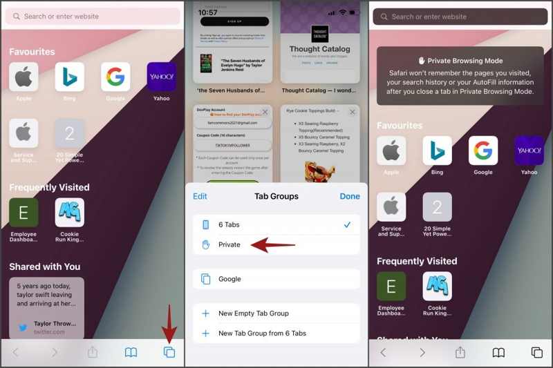 Privát Safari IOS16