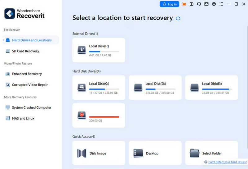 Recoverit Usb Recovery Interface