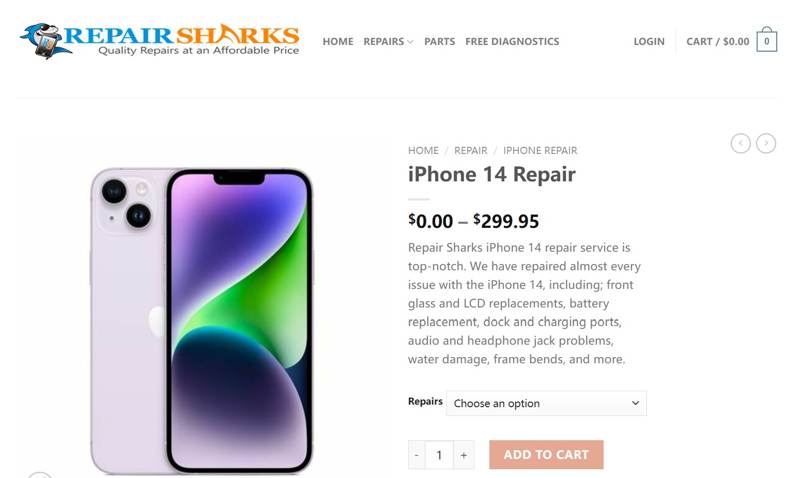 Repairsharks 服务
