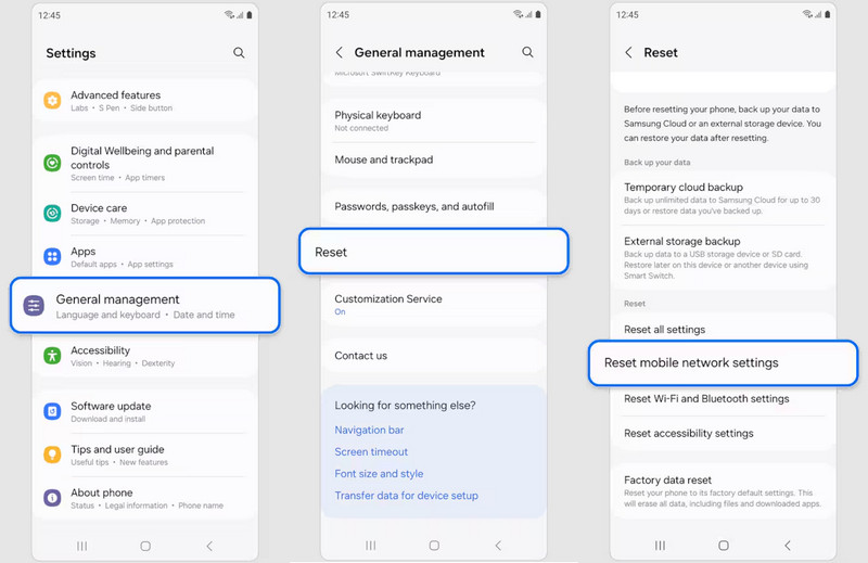 Android Ağ Ayarlarını Sıfırla