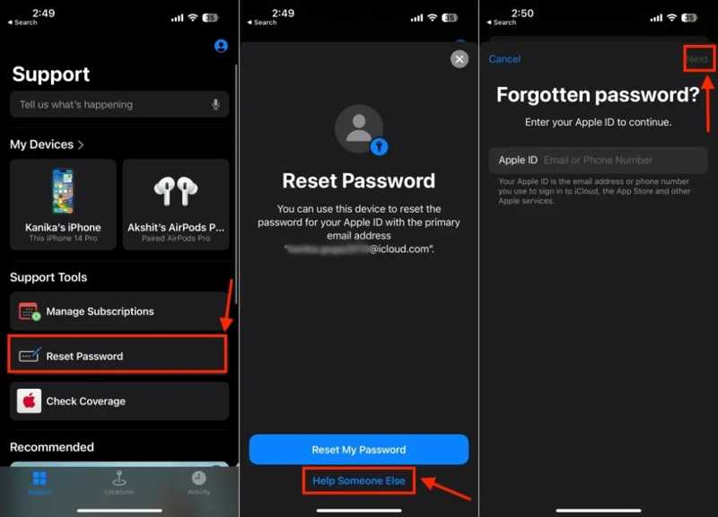 Apple jelszó visszaállítása Apple támogatás