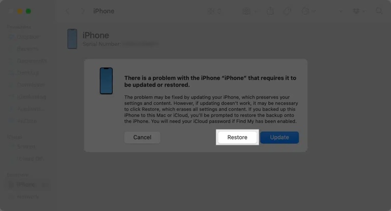 Obnovení iTunes