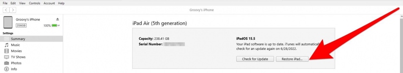 Restore iTunes