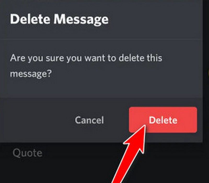 Tap Red Delete