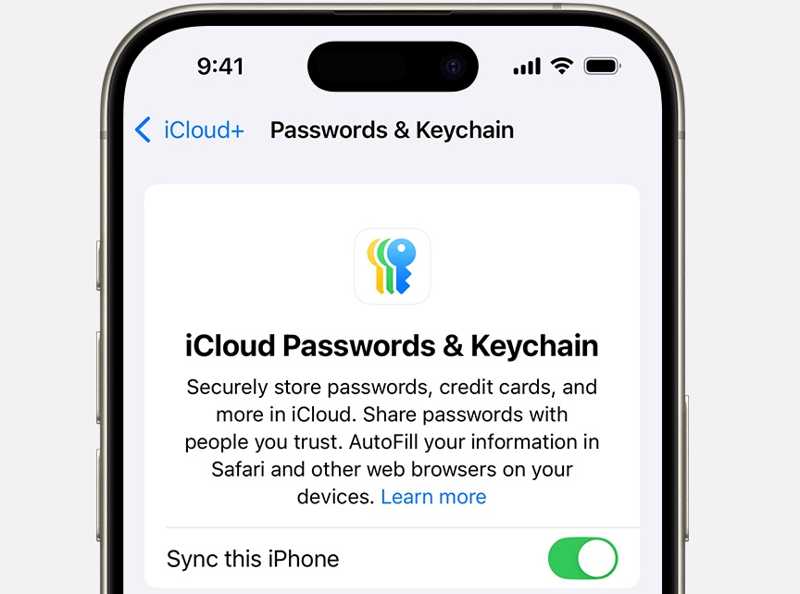 Turn on Keychain
