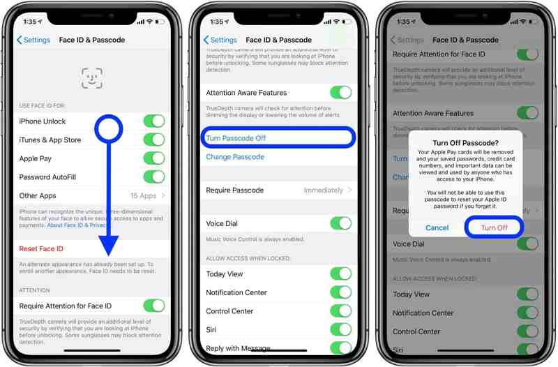 Unlock iPhone through Jailbreak Turn Off Passcode