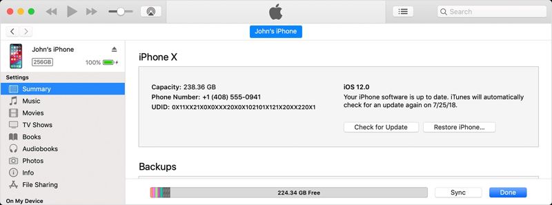 Aktualizace iTunes na iPhonu