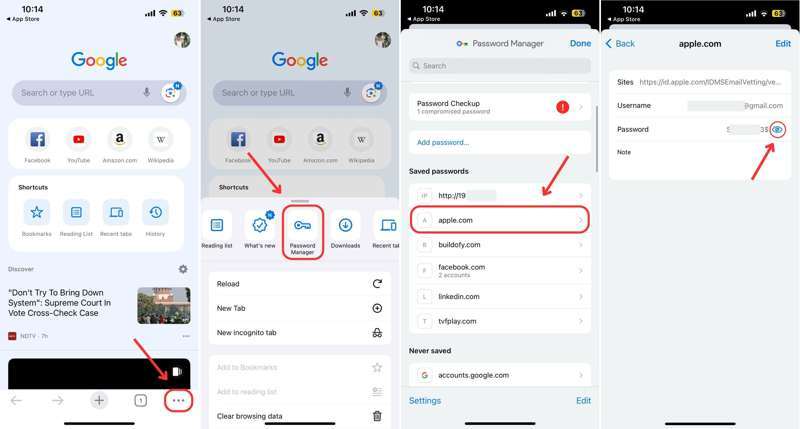 Apple id Password Chrome