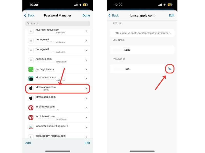 Apple id Password Msedge