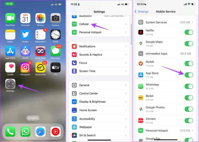 Cellular App Store