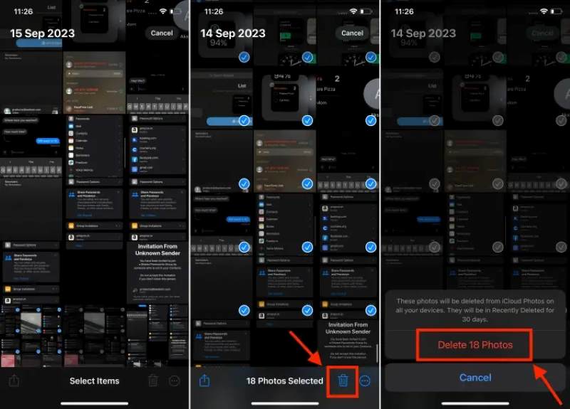 Delete Photos From iPhone