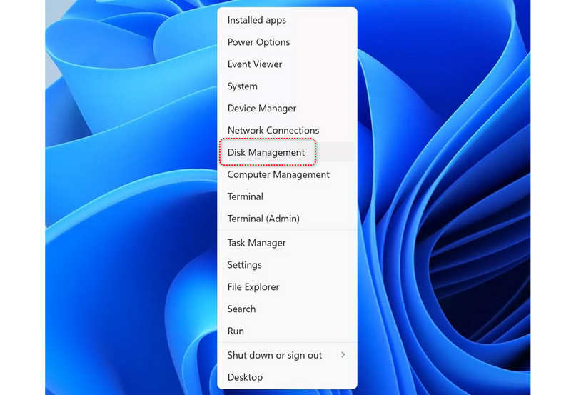 Launch Disk Management