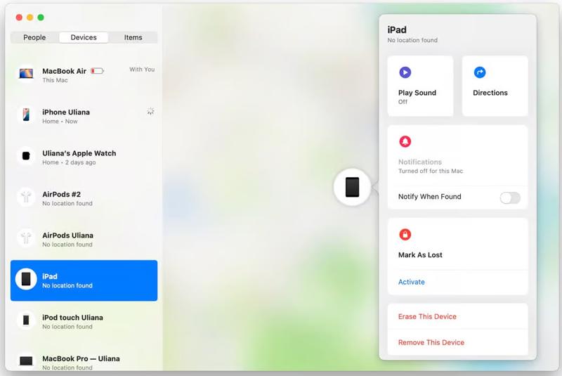 Remove Device Find My
