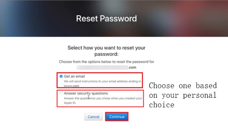 Reset icloud Password With Pv