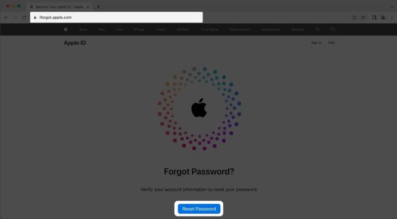 Reset Password