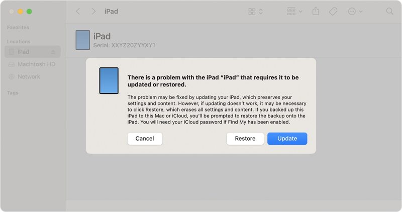 återställa iPad