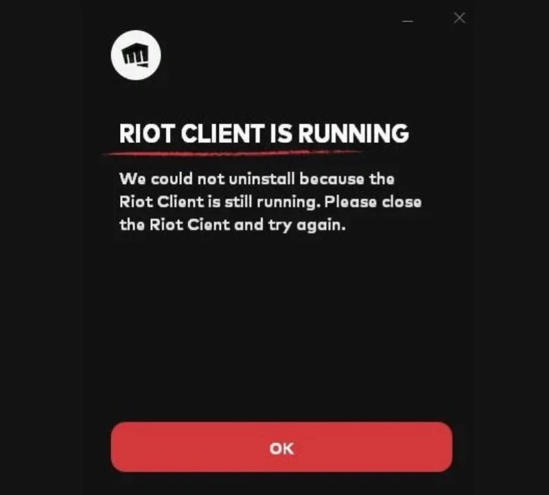 Riot-klienten kjører