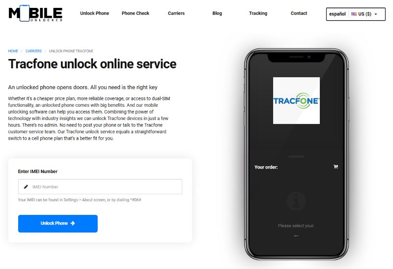 Unlock Tracfone Free Online