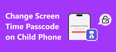 Endre skjermtidskode på barnets telefon